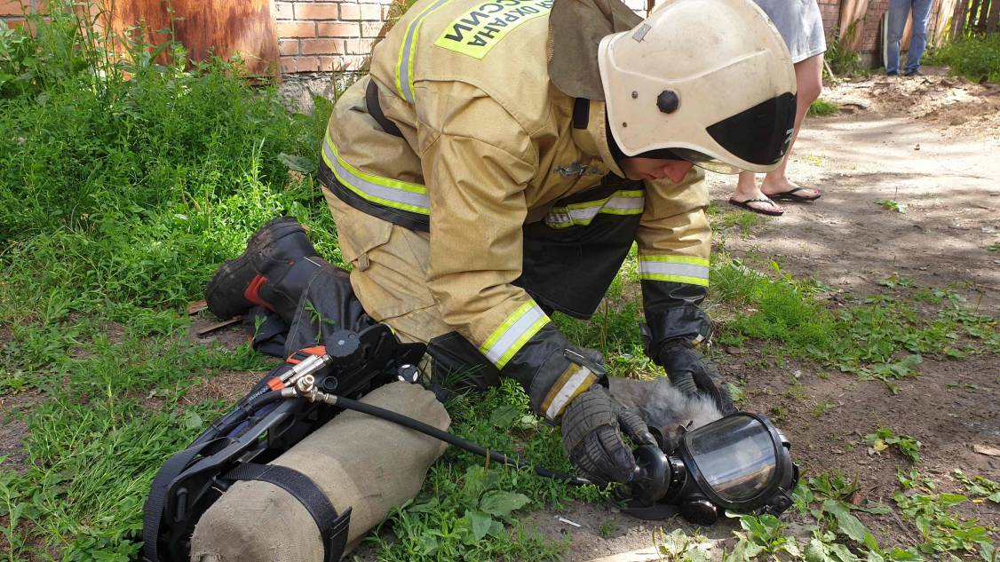 Томские спасатели реанимировали пострадавшего в пожаре кота